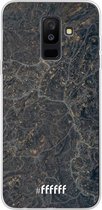 Samsung Galaxy A6 Plus (2018) Hoesje Transparant TPU Case - Golden Glitter Marble #ffffff