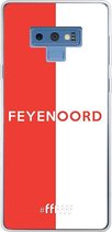 6F hoesje - geschikt voor Samsung Galaxy Note 9 -  Transparant TPU Case - Feyenoord - met opdruk #ffffff