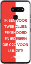 LG G8 ThinQ Hoesje Transparant TPU Case - Feyenoord - Quote