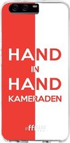 Huawei P10 Hoesje Transparant TPU Case - Feyenoord - Hand in hand, kameraden