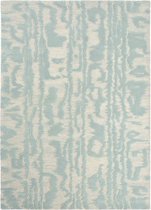 Florence Broadhurst - Waterwave Stripe 39908 Vloerkleed - 120x180 cm - Rechthoekig - Laagpolig Tapijt - Scandinavisch - Blauw, Wit