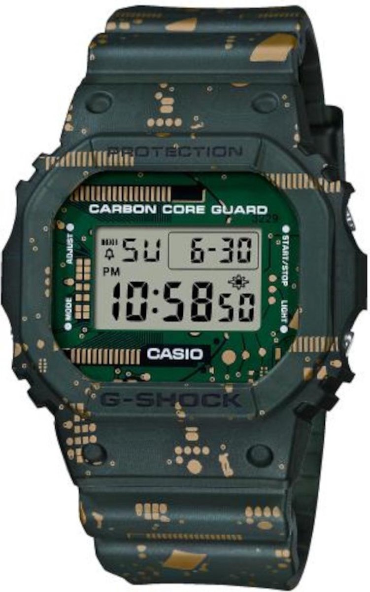 Casio G-Shock DWE-5600CC-3ER Horloge - Kunststof - Groen - Ø 36 mm