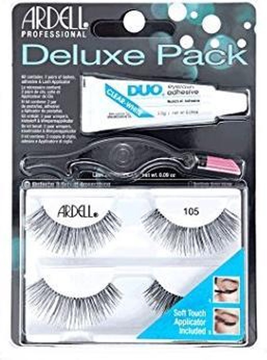 Ardell - Deluxe Pack Set Of False Eyelashes 2 Pairs Black