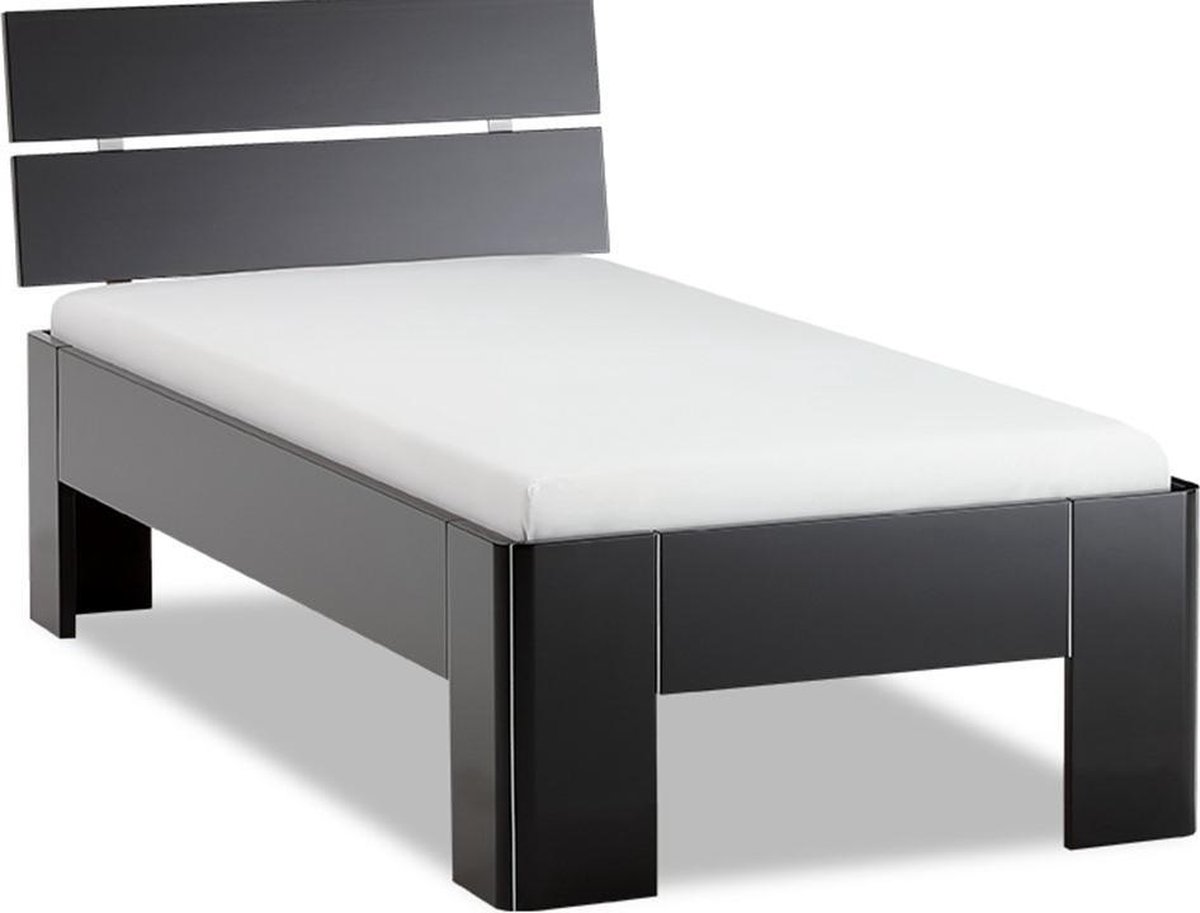 Beter Bed Fresh 450 Bedframe met Hoofdbord - 90x220 cm - Zwart