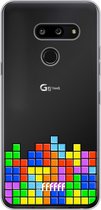 LG G8 ThinQ Hoesje Transparant TPU Case - Tetris #ffffff