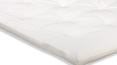 Beter Bed Select hoeslaken Perkal topper - 80/90 x 210/220 cm - off-white