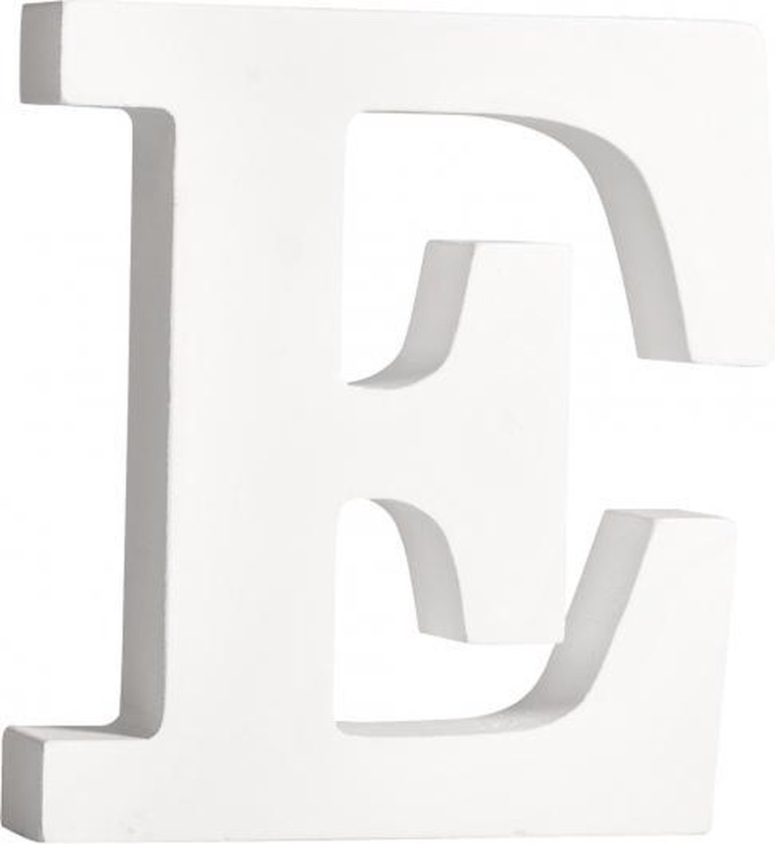 Houten decoratie hobby letters 4x losse witte letters om