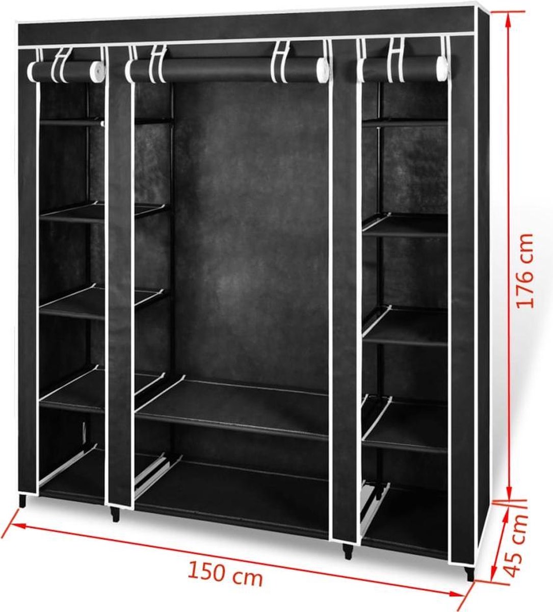 Garderobelift met oliedruk, maximale belasting 8 kg