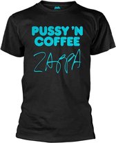 Frank Zappa Heren Tshirt -XXL- Pussy N Coffee Zwart