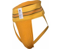 MM Sports The Original No. 10 Swimmer/Jogger Jockstrap 3 inch Yellow - MAAT XL - Heren Ondergoed - Jockstrap voor Man - Mannen Jock
