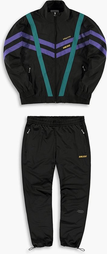 hoorbaar draadloos Kreet Cruyff Cruyff x Banlieue Archivo Suit - zwart - trainingspak Heren | bol.com