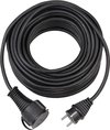 Brennenstuhl Kwaliteits rubberen verlengsnoer (5m kabel, voor kortstondig buitengebruik IP44) zwart
