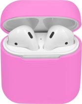 Airpods Hoesje Schokbestendig - iMoshion Siliconen Case - Roze