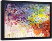 Foto in frame Kleurvolle abstractie, 120x80, multi-gekleurd, Premium print
