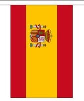 Vlaggenlijn Spanje met wapen - 9 meter | Stof