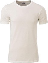 James and Nicholson - Heren Standaard T-Shirt (Wit/Wit)