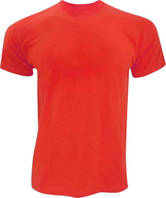 T-shirt à manches courtes Original Fruit Of The Loom hommes (rouge)