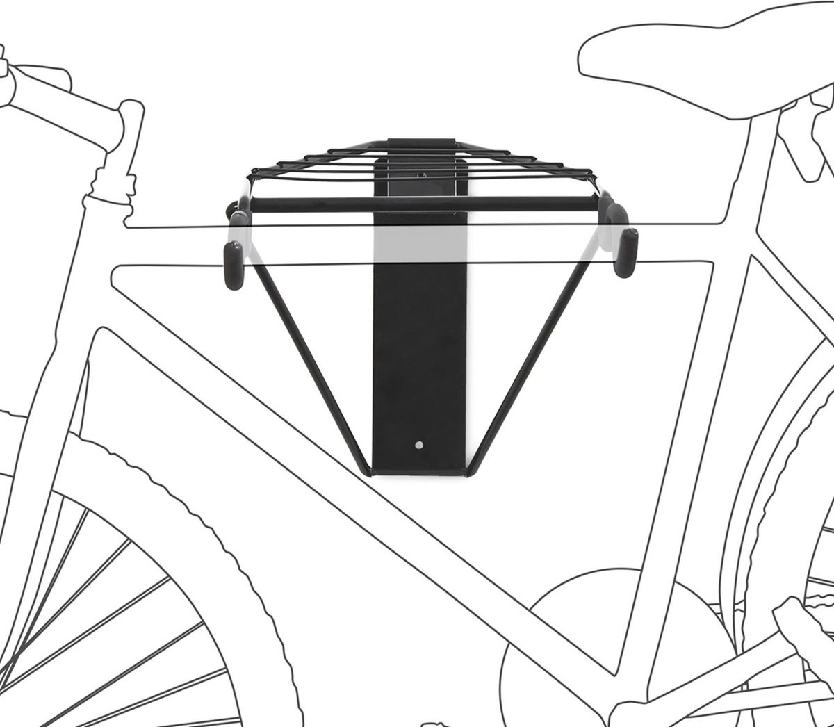 Relaxdays muurbeugel fiets, set van 2, tot 25 kg, verticaal, fiets ophangsysteem racefiets, garage, schuur, staal, blauw