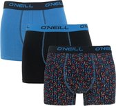 boxers 3-pack logo blauw & zwart