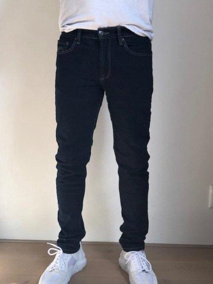 MASKOVICK Heren Jeans Milano stretch SlimFit - BlueBlack - W40 X L32
