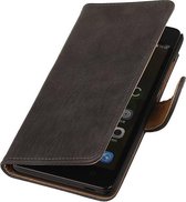 Wicked Narwal | Bark bookstyle / book case/ wallet case Hoes voor Huawei Honor 4C Grijs