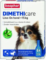 Beaphar Dimethicare Line-on Hond <15 kg - 6 Pipetten