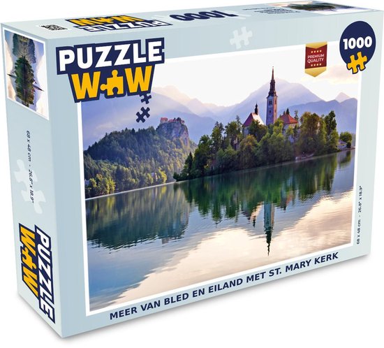 Puzzel 1000 stukjes volwassenen Meer van Bled 1000 stukjes - Meer van Bled  en eiland... | bol.com