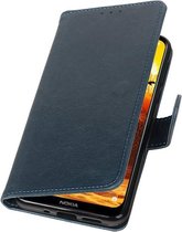 Wicked Narwal | Premium bookstyle / book case/ wallet case voor Nokia 8.1 Blauw