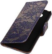 Wicked Narwal | Lace bookstyle / book case/ wallet case Hoes voor LG K4 Blauw