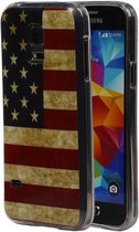 Wicked Narwal | Amerikaanse Vlag TPU Hoesje voor Samsung Galaxy S5 mini G800F USA