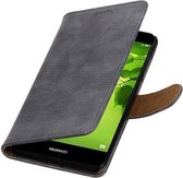 Wicked Narwal | Lizard bookstyle / book case/ wallet case Hoes voor Huawei Nova 2 Plus Grijs