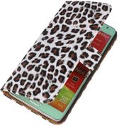 Wicked Narwal | Panter print  bookstyle / book case/ wallet case Hoes voor Samsung Galaxy Note 3 Neo Bruin