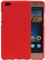 Wicked Narwal | Sand Look TPU Hoesje voor Huawei P8 Lite Rood