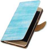 Wicked Narwal | Lizard bookstyle / book case/ wallet case Hoes voor Samsung Galaxy C5 Turquoise