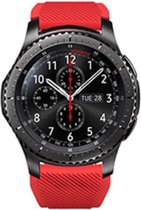 Shop4 - Samsung Galaxy Watch3 45mm Bandje - Siliconen Rood