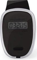 Voordeelset van 2x stuks zwarte stappentellers 4 x 6 cm - Wandelen/Fitness sport pedometer.