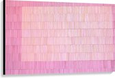 Canvas  - Roze Franjes - 120x80cm Foto op Canvas Schilderij (Wanddecoratie op Canvas)