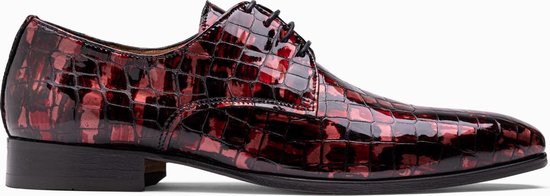 Paulo Bellini Dress Shoe Carbonia Crocolack Red
