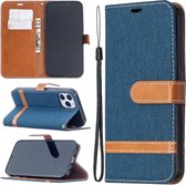 Coverup Denim Book Case - Geschikt voor iPhone 12 / 12 Pro Hoesje - Blauw