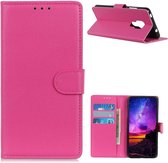 Book Case - Motorola Moto G9 Play Hoesje - Roze