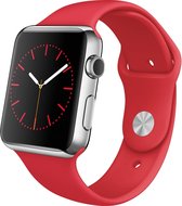 watchbands-shop.nl bandje - Geschikt voor de Apple Watch Series 1/2/3 (38mm) - Rood - S/M