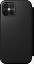 Nomad Rugged Folio Leather Case iPhone 12 Pro Max zwart