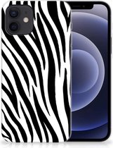 Trendy Telefoonhoesjes iPhone 12 | 12 Pro (6.1") Smartphone hoesje Zebra