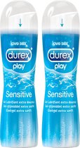Durex - Play Pleasure - Gel - Sensitive - Glijmiddel - 2 x 50 ml