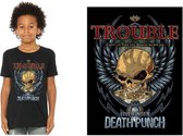 Five Finger Death Punch Kinder Tshirt -Kids tm 14 jaar- Trouble Zwart