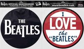 The Beatles Platenspeler Slipmat Drop T Logo & Love Multicolours