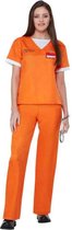 Smiffys Kostuum -L- Orange Is The New Black Prison Uniform Oranje