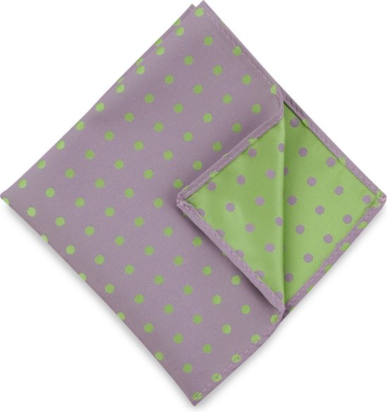 We Love Ties - Pochets - Pochet Satin Dot - grijs / groen