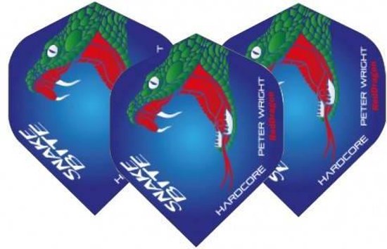 Peter Wright Hardcore Snakebite Flight Blue - Dart Flights van Red Dragon — afbeelding 2