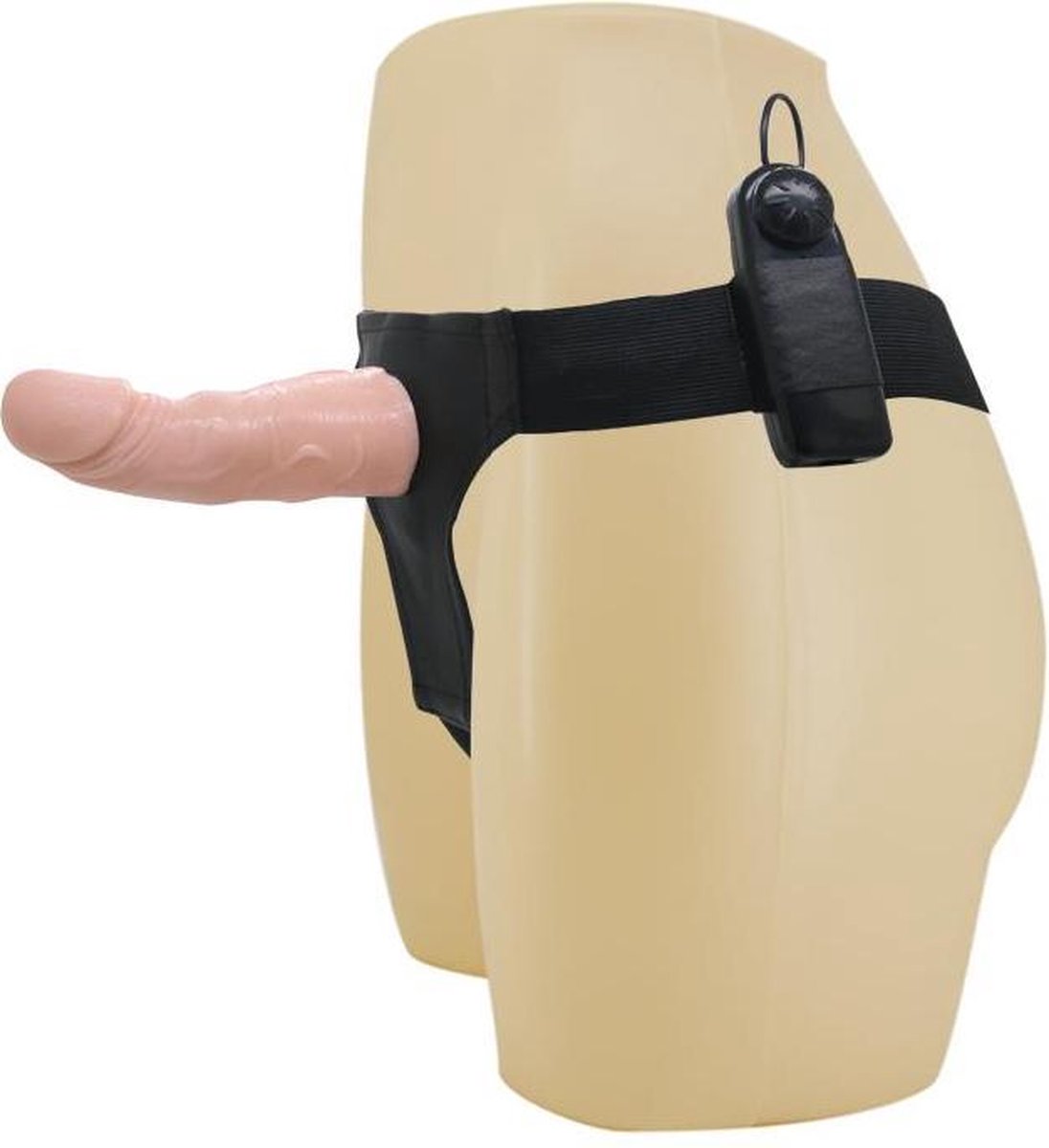 Baile Strap-on with Vibrating Dildo Flesh 15 cm